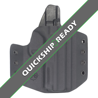 This is a quickship C&G Holsters Covert series Smith & Wesson M&P Shield 380EZ Outside the wasitband holster