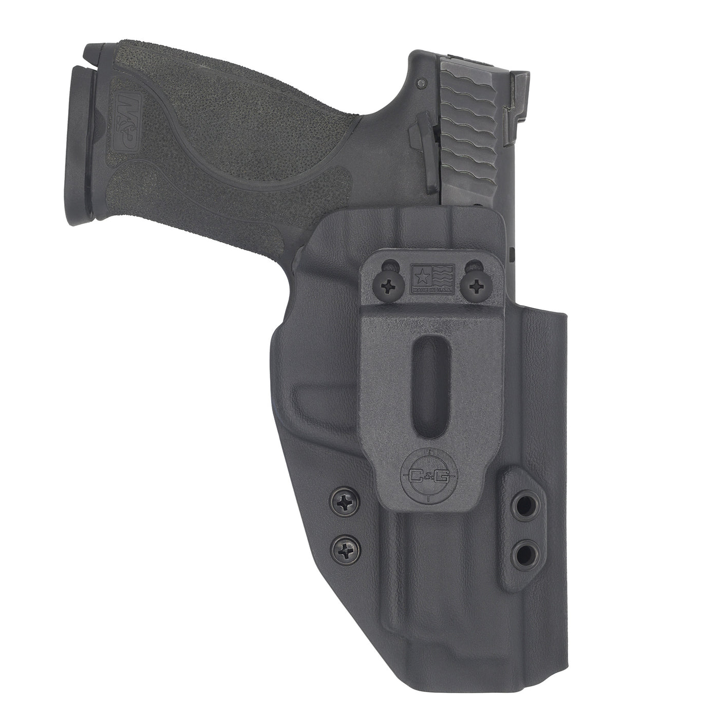 C&G Holsters custom Covert IWB kydex holster for S&W M&P 2.0 9/40 4.25" front with gun
