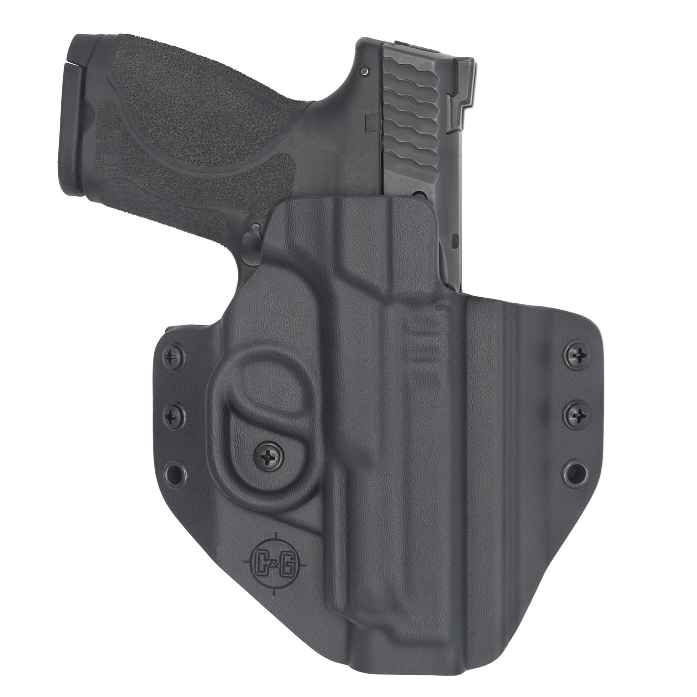 C&G Holsters custom Covert OWB kydex holster for Smith & Wesson M&P 2.0 9/40 4.25" in holstered position