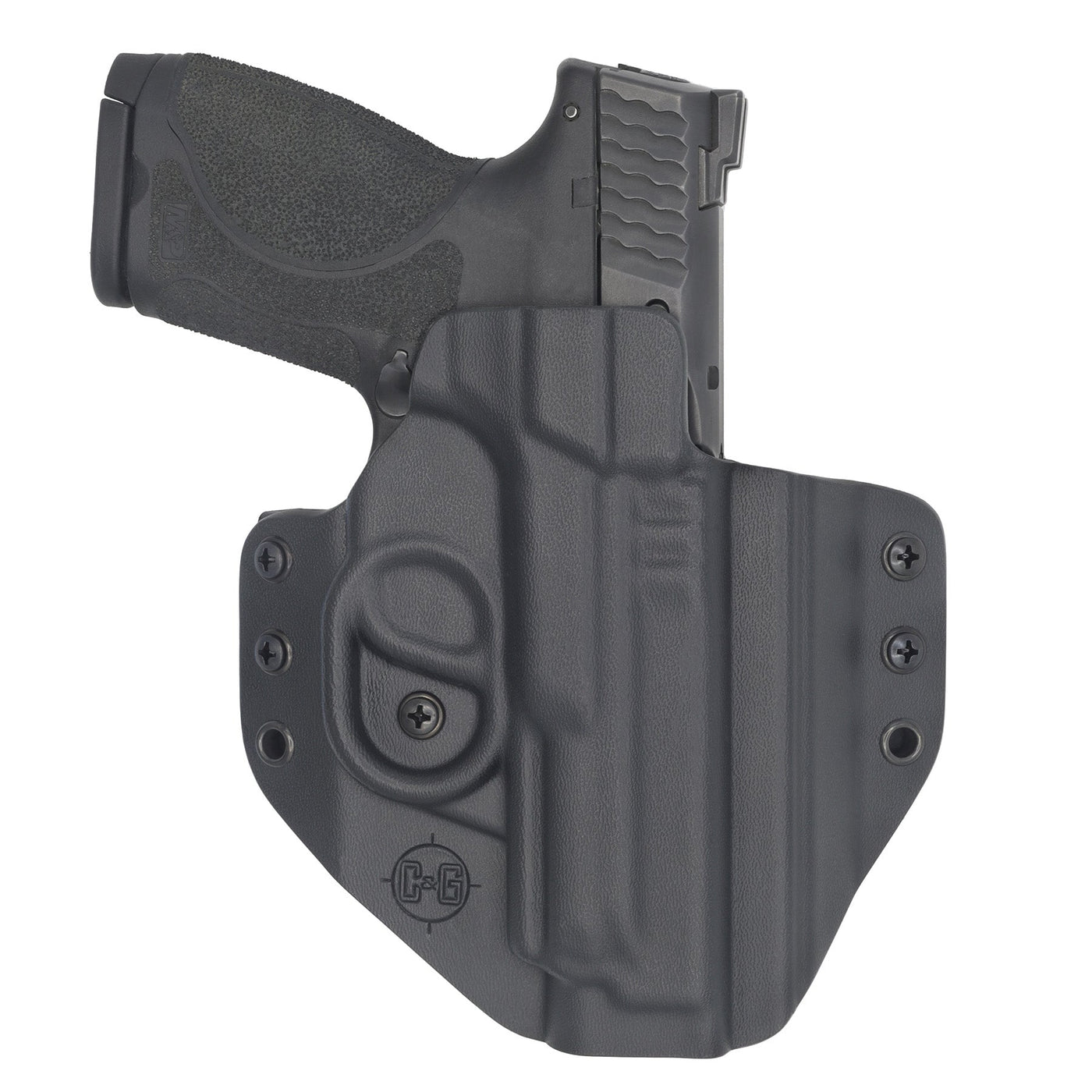 C&G Holsters quick ship Covert OWB kydex holster for Smith & Wesson M&P 2.0 9/40 in holstered position