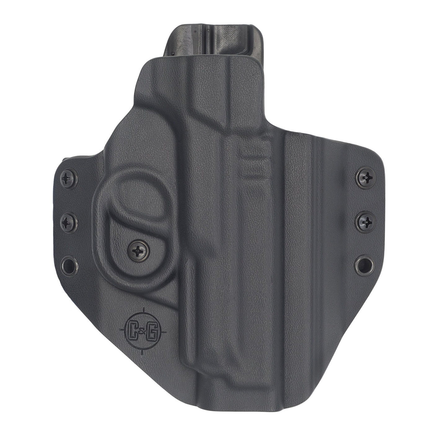 C&G Holsters quick ship Covert OWB kydex holster for Smith & Wesson M&P 2.0 9/40 front view without gun