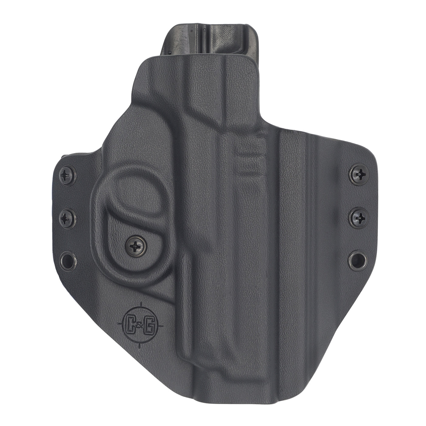 C&G Holsters quick ship Covert OWB kydex holster for Smith & Wesson M&P 2.0 9/40 4.25" front view without gun