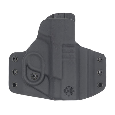 C&G Holsters custom Covert OWB kydex holster for Smith & Wesson M&P Shield 9/40 in black front view without gun