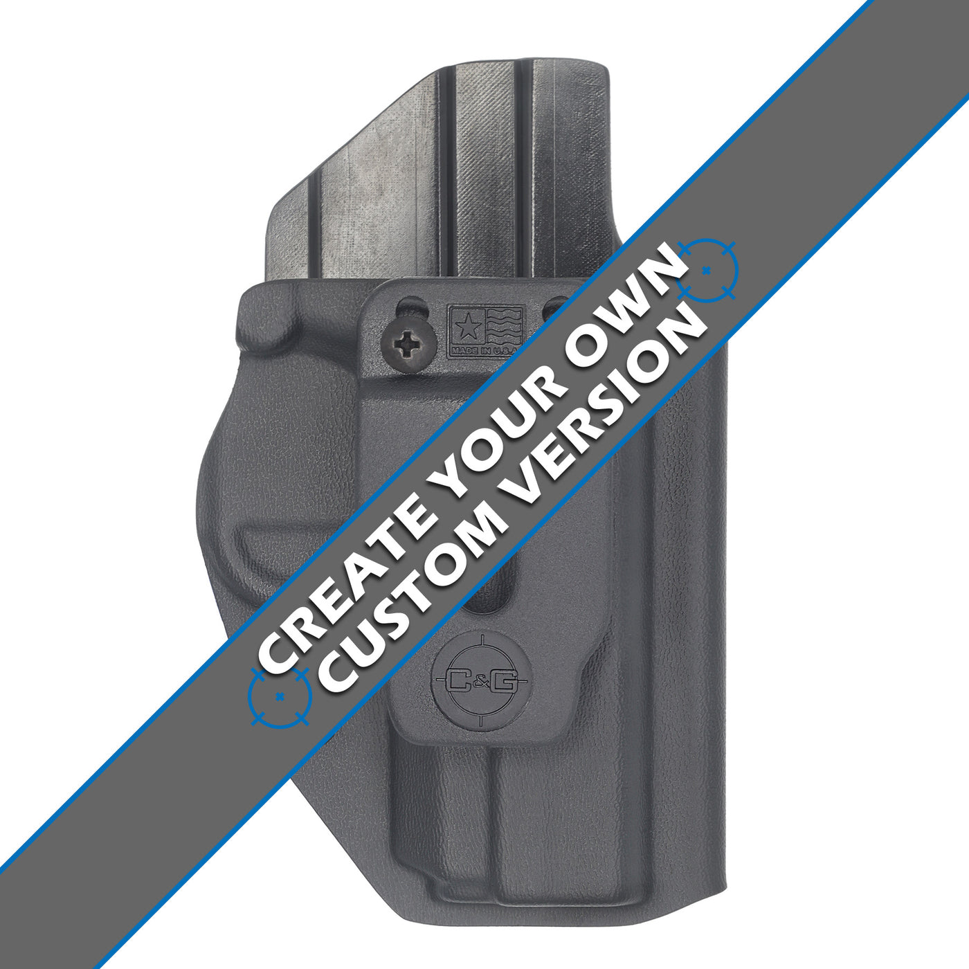 The C&G Holsters custom Covert IWB kydex holster for Smith & Wesson M&P Shield 45