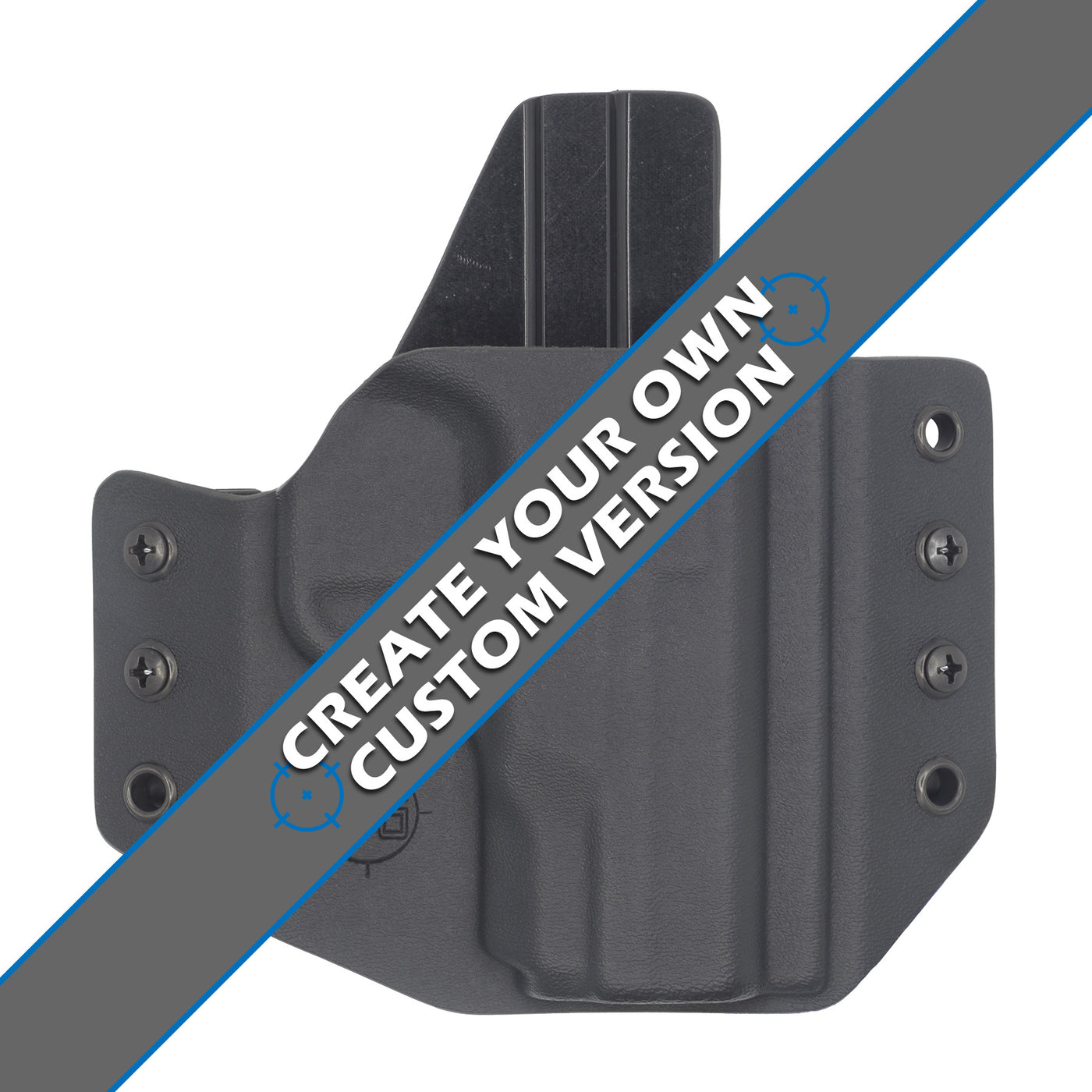Shown is the C&G Holsters custom Covert OWB kydex holster for Smith & Wesson M&P Shield 45.