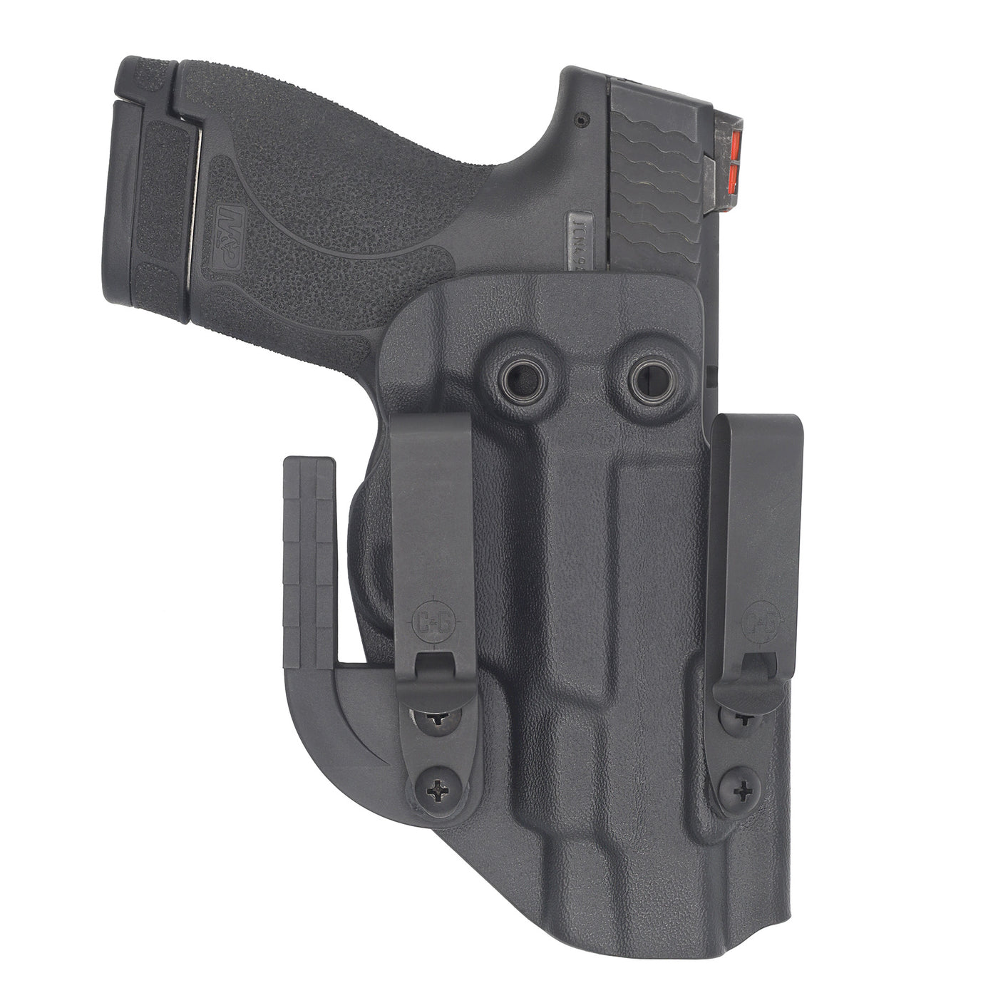 C&G Holsters quick ship Alpha IWB kydex holster for Smith & Wesson M&P Shield 9/40 4" in holstered position