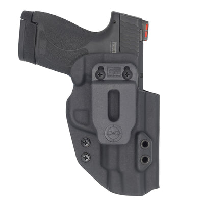 This is the front of the C&G Holsters quick ship Covert IWB kydex holster for Smith & Wesson M&P Shield 9/40 4"