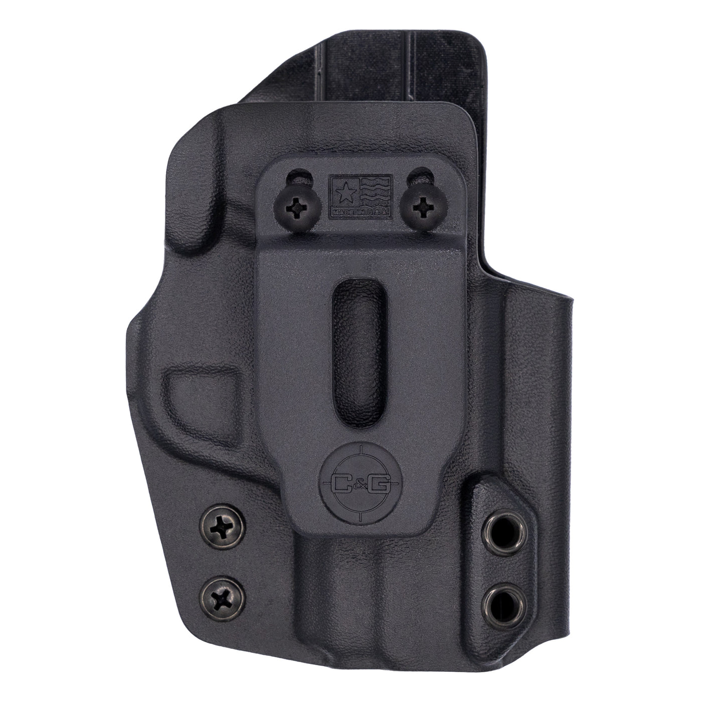 C&G Holsters custom Covert IWB kydex holster for Smith & Wesson M&P Shield 9/40 in black