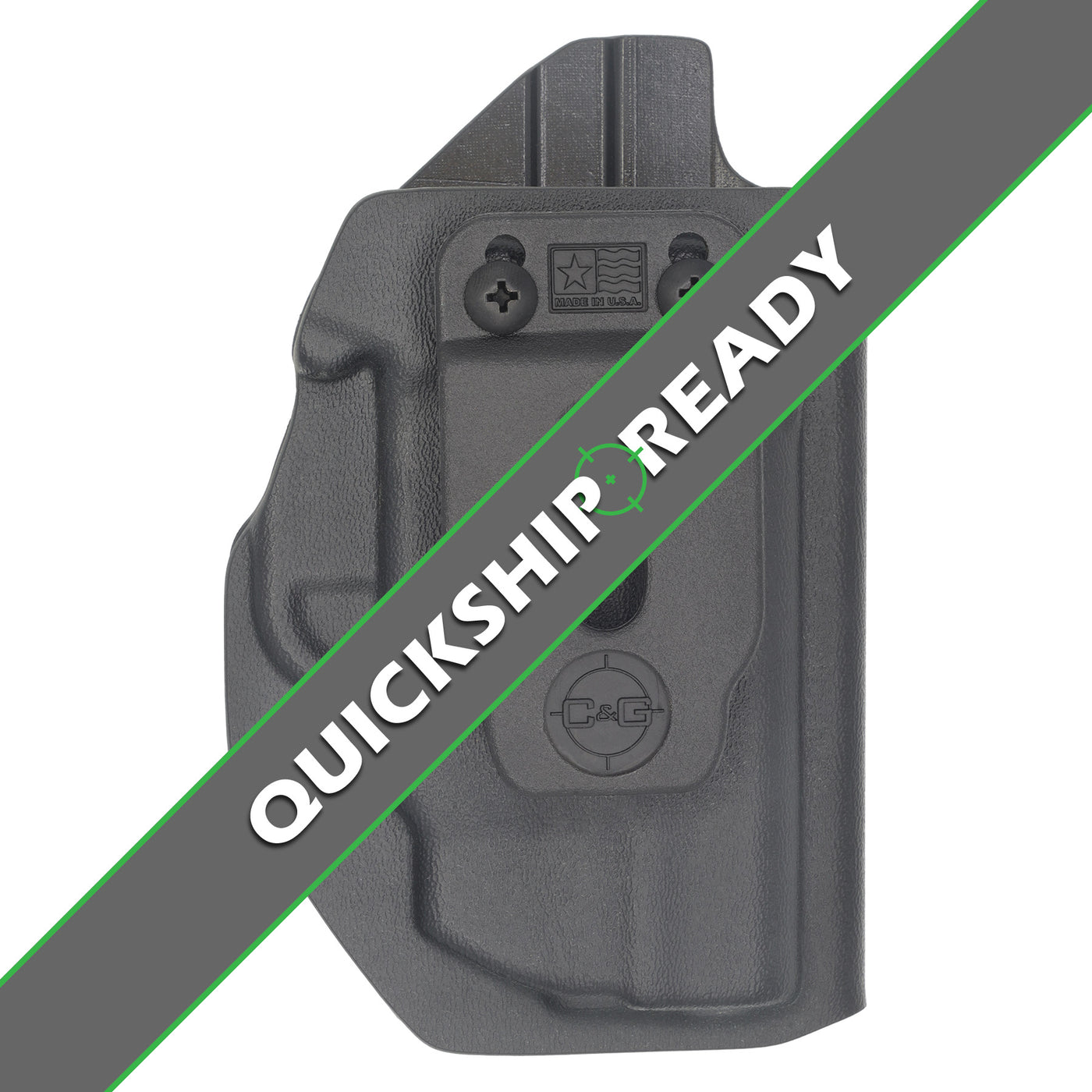 C&G Holsters quickship IWB inside the waistband Tactical Holster for the M&P Shield with Laser