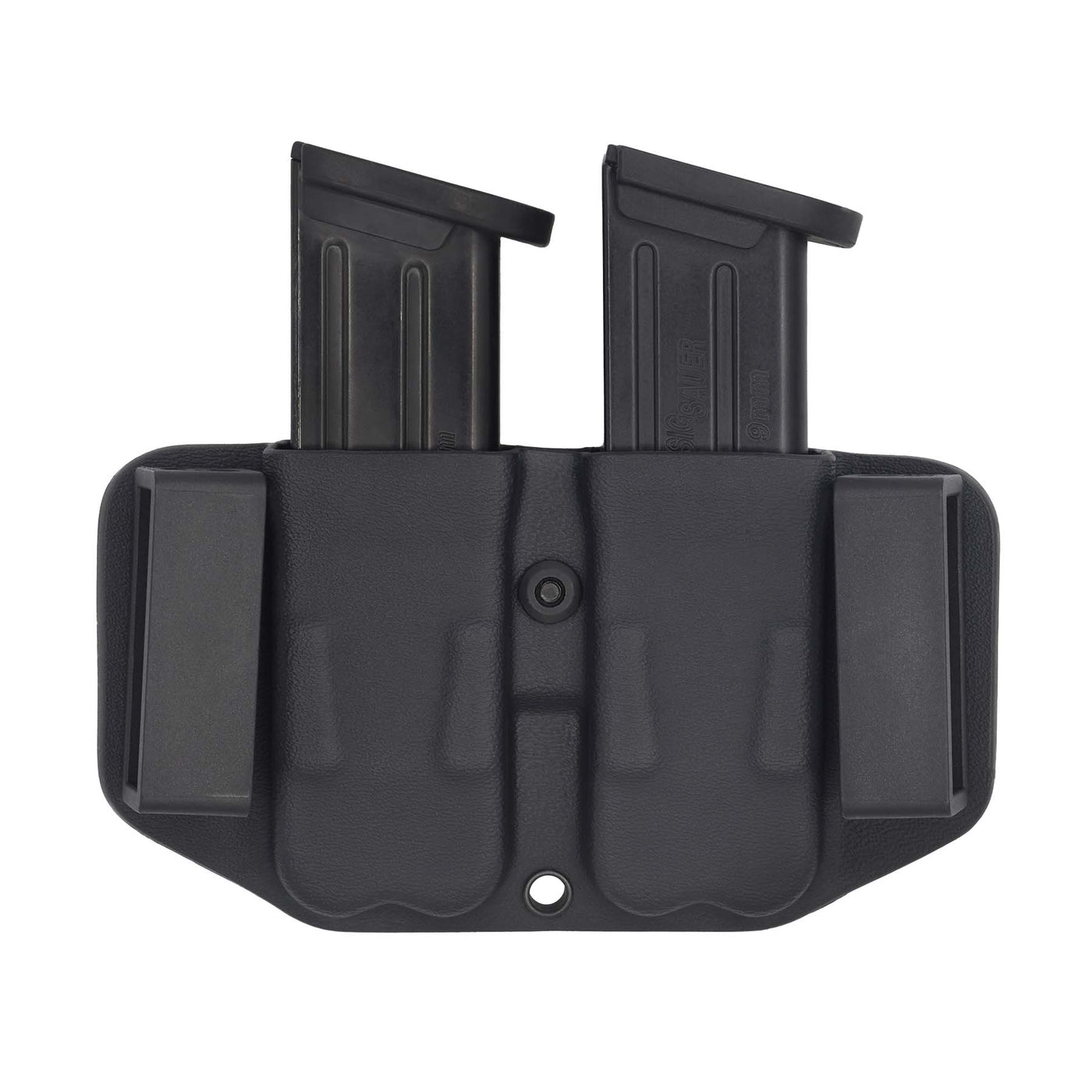 Quick ship double flat magazine holder backside