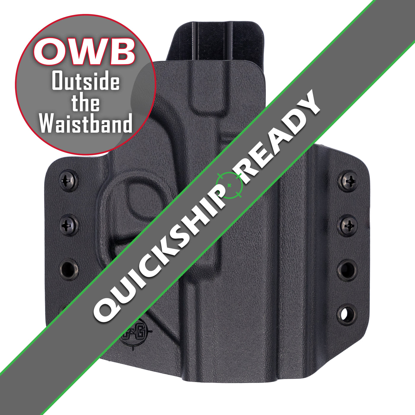 This is the C&G Holsters Quickship Covert outside the waistband Covert series holster