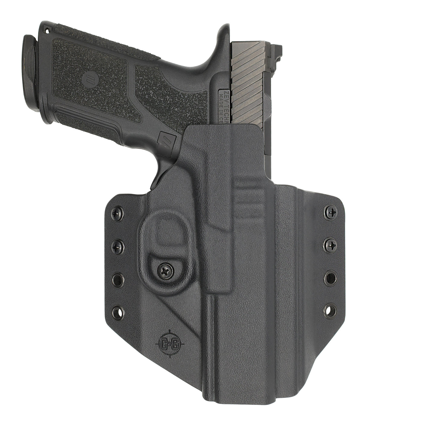 C&G Holsters Quickship OWB Covert ZEV OZ9 in holstered position