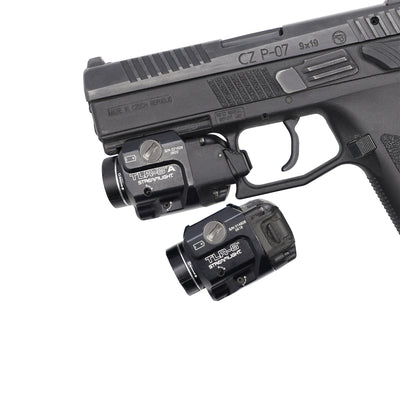 CZ P07 firearm with Streamlight TLR8 weapon light