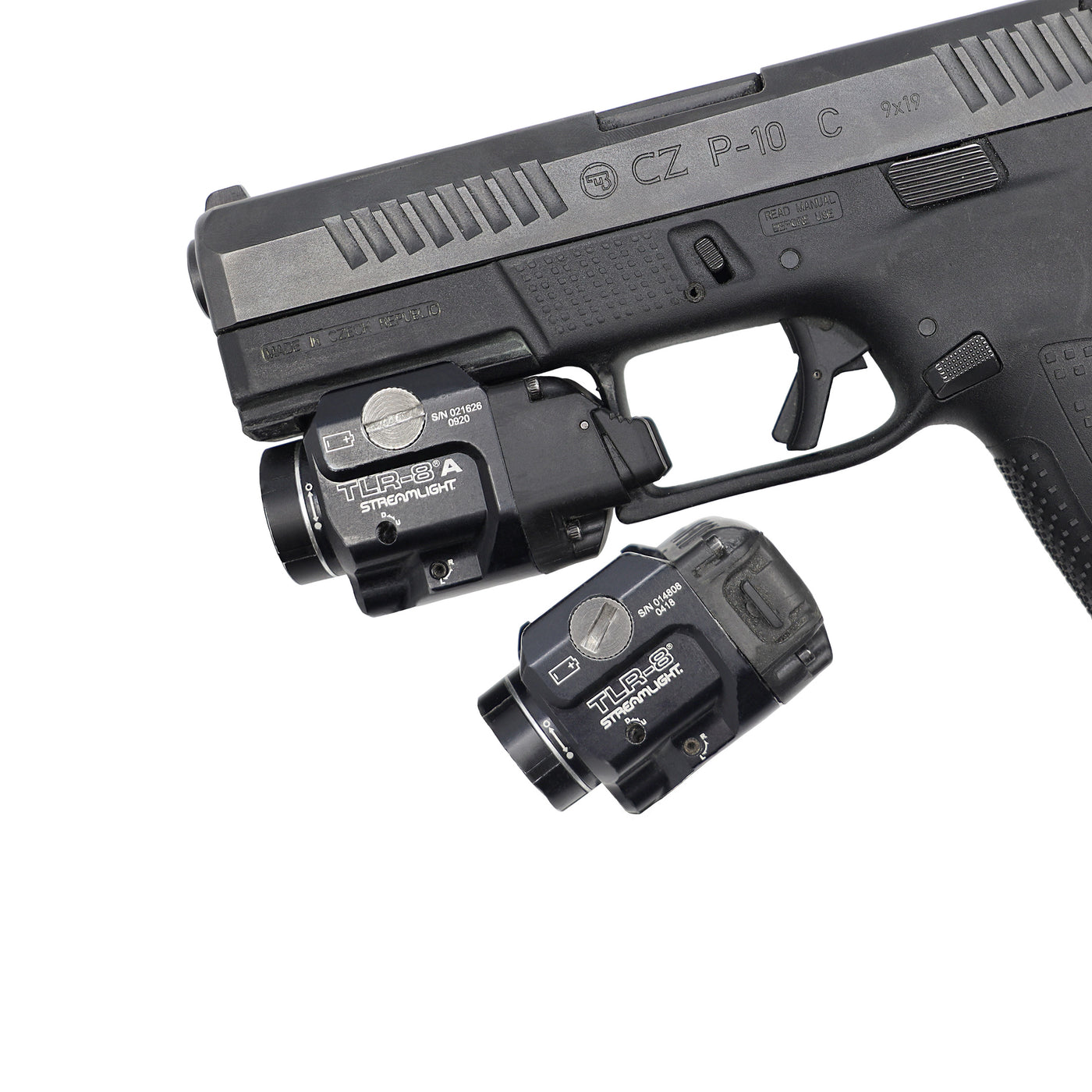 CZ P10/c firearm with streamlight TLR8 weapon light