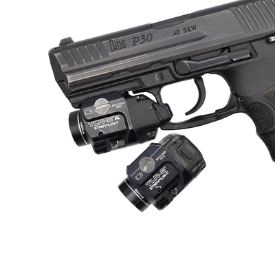H&K P30/sk firearm with Streamlight TLR8 weapon light