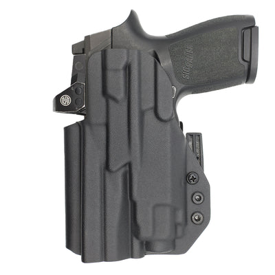 C&G Holsters custom IWB ALPHA UPGRADE Tactical SIG P320/c streamlight TLR8 holstered back view