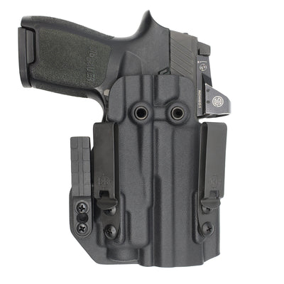 C&G Holsters custom IWB ALPHA UPGRADE Tactical SIG P320/c streamlight TLR8 holstered