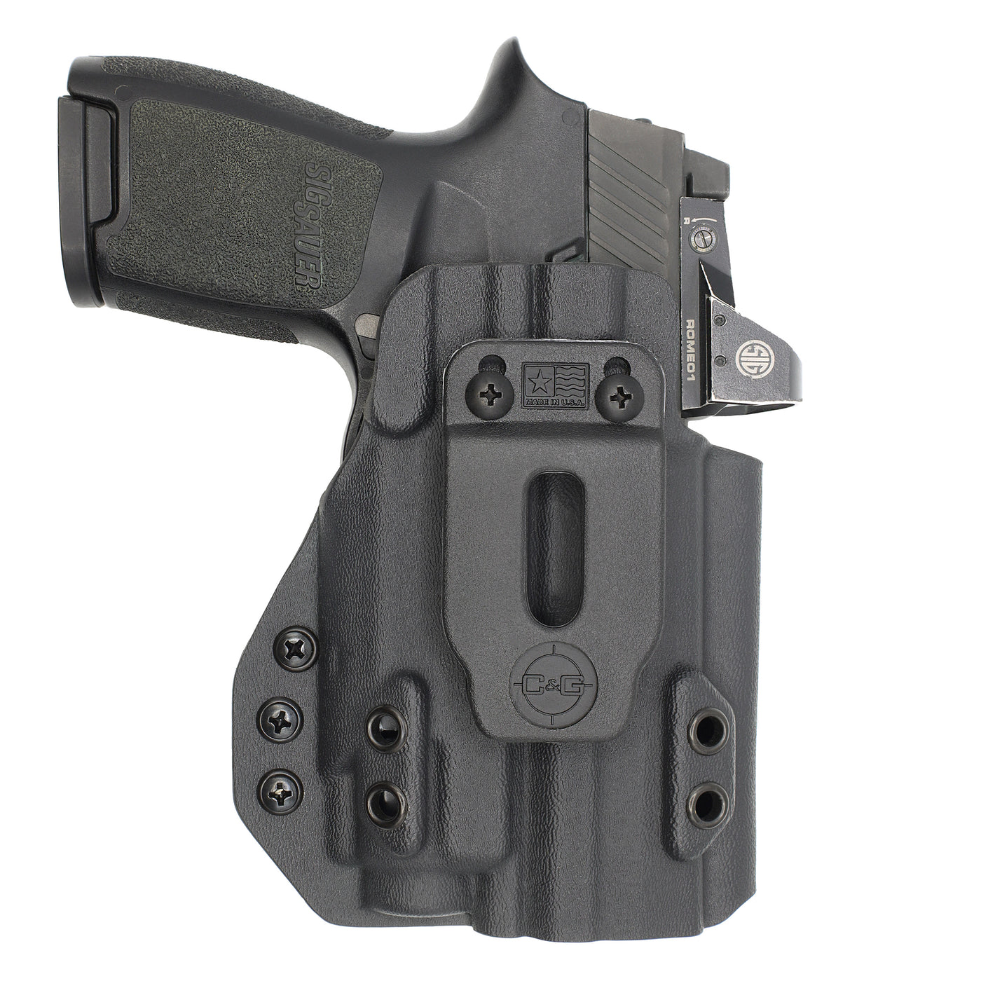 C&G Holsters quickship IWB tactical IWI Masada streamlight TLR8 holstered