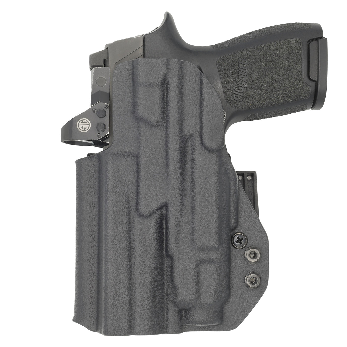 C&G Holsters quickship IWB ALPHA UPGRADE Tactical Masada Streamlight TLR7/a in holstered position back view