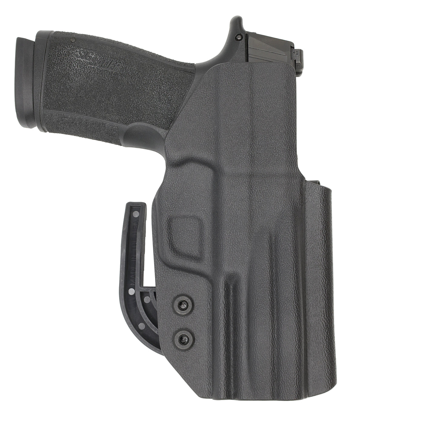 C&G Holsters quickship IWB ALPHA UPGRADE Covert SIG P365 XMacro in holstered position LEFT HAND back view