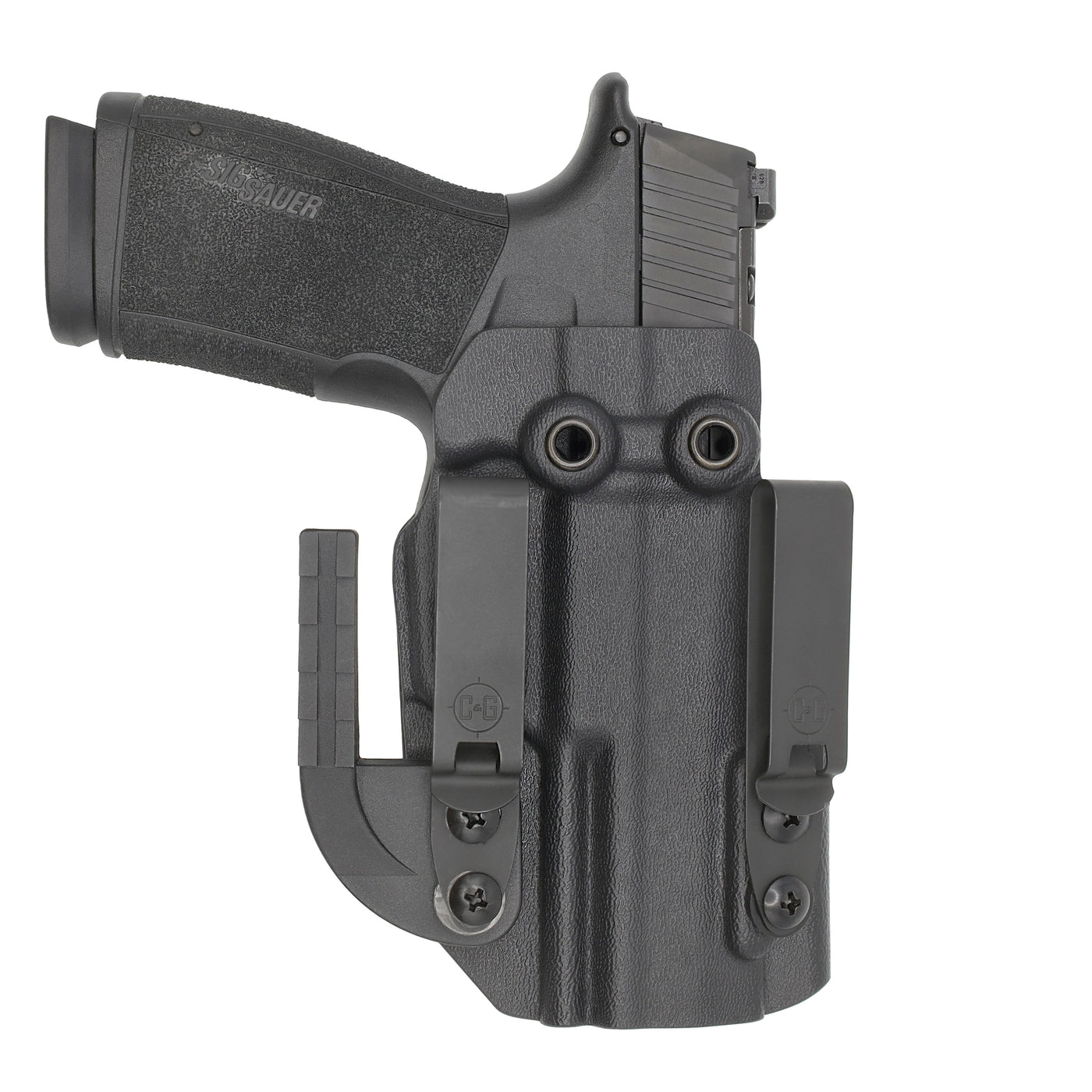 C&G Holsters quickship IWB ALPHA UPGRADE Covert SIG P365 XMacro in holstered position