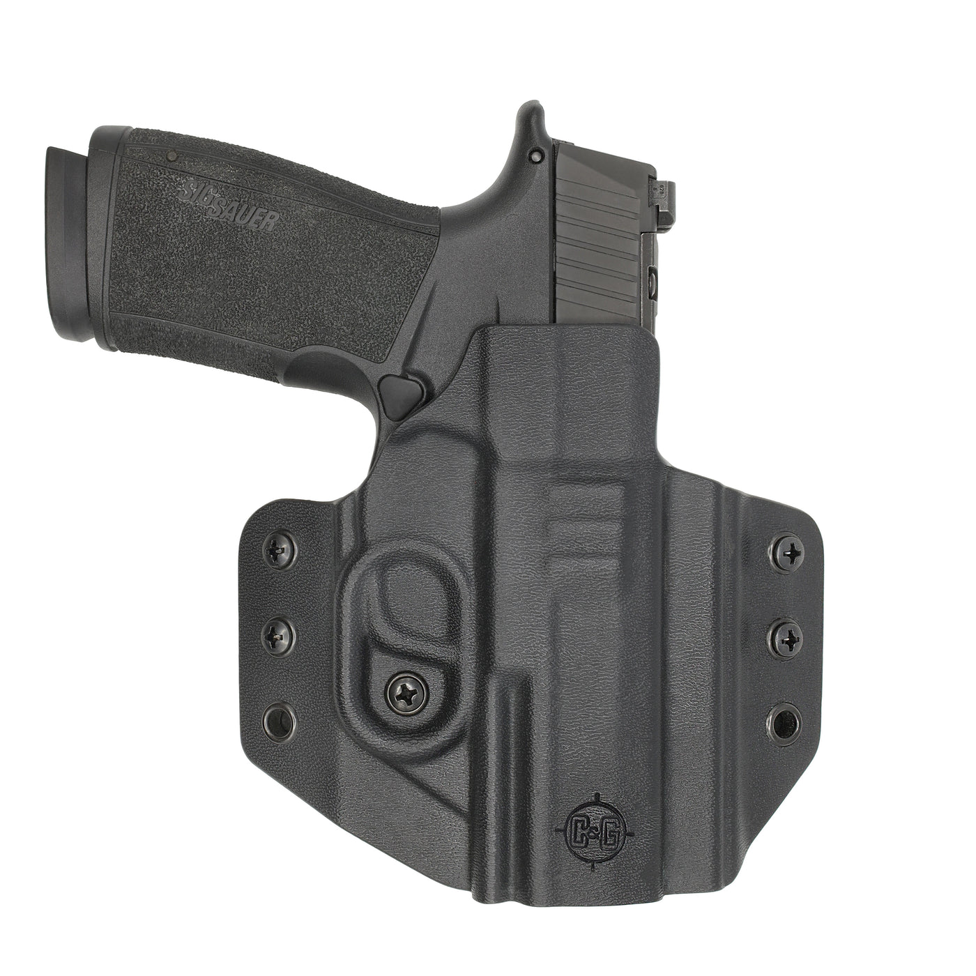 C&G Holsters custom OWB Covert SIG P365 XMacro in holstered position