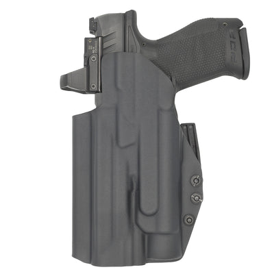 C&G Holsters Quickship IWB Tactical ALPHA UPGRADE Beretta Streamlight TLR-1 in holstered position back view