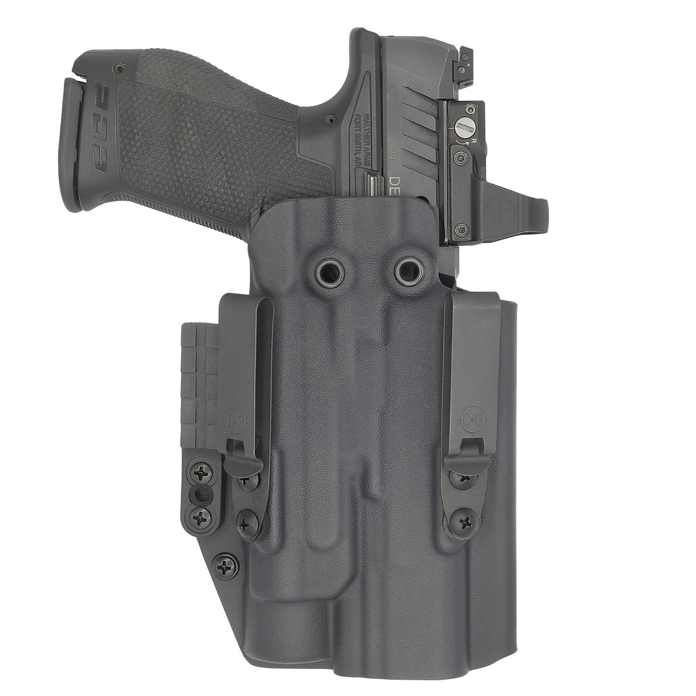 C&G Holsters quickship IWB Tactical ALPHA UPGRADE H&K P30/sk Streamlight TLR1 in holstered position