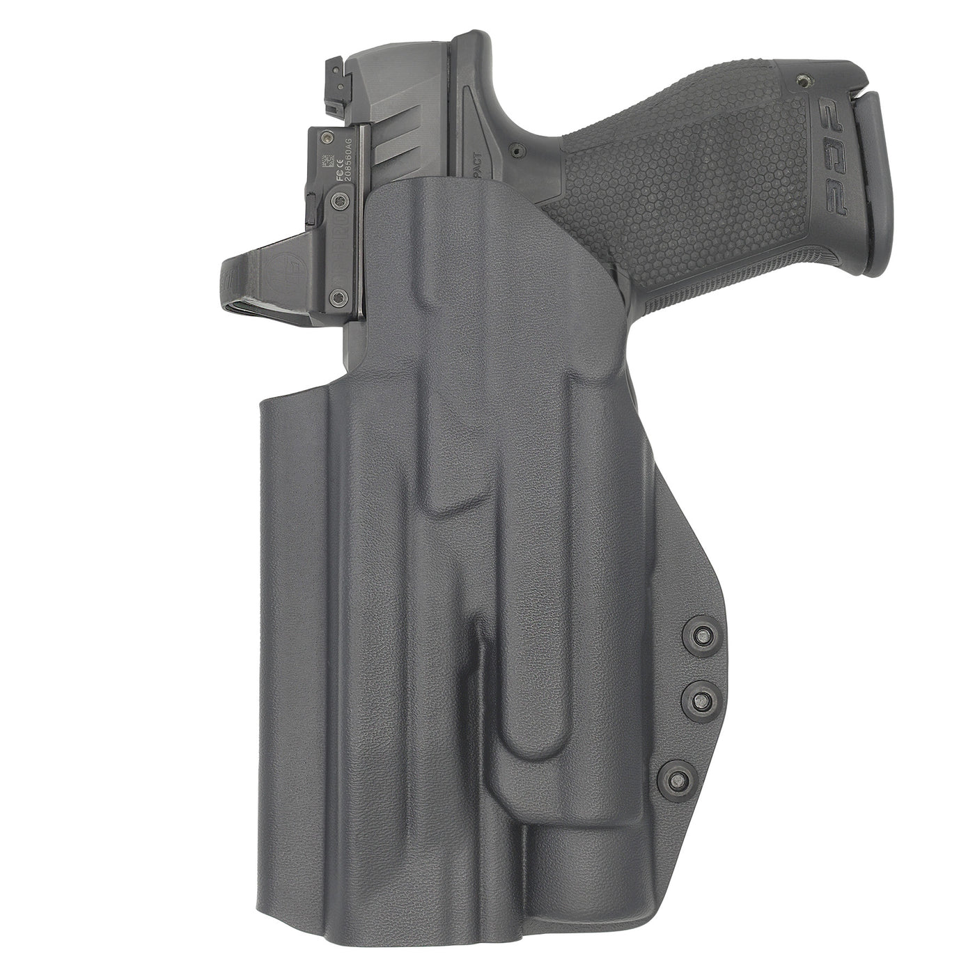C&G Holsters Quickship IWB Tactical S&W M&P 10/45 Streamlight TLR-1 in holstered position back view