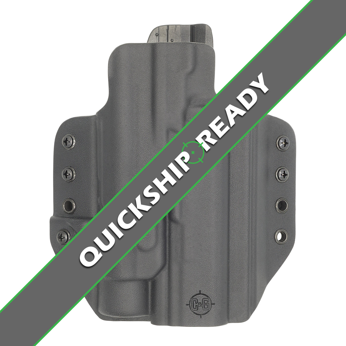 C&G Holsters quickship OWB Tactical M&P 10/45 Streamlight TLR1