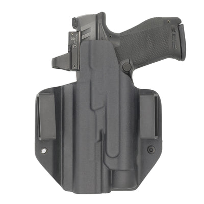 C&G Holsters quickship OWB Tactical M&P 10/45 Streamlight TLR1 in holstered position back view