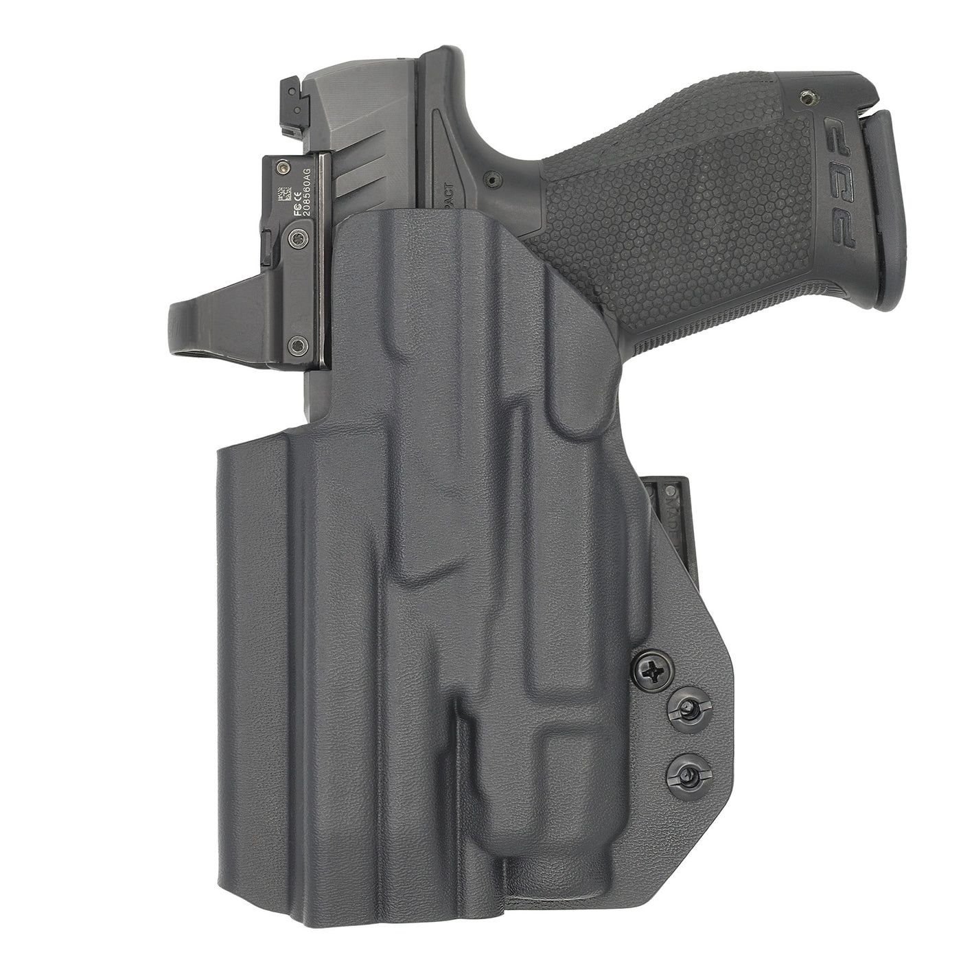C&G Holsters custom IWB ALPHA UPGRADE Tactical H&K VP9/sk Streamlight TLR7/a in holstered position back view