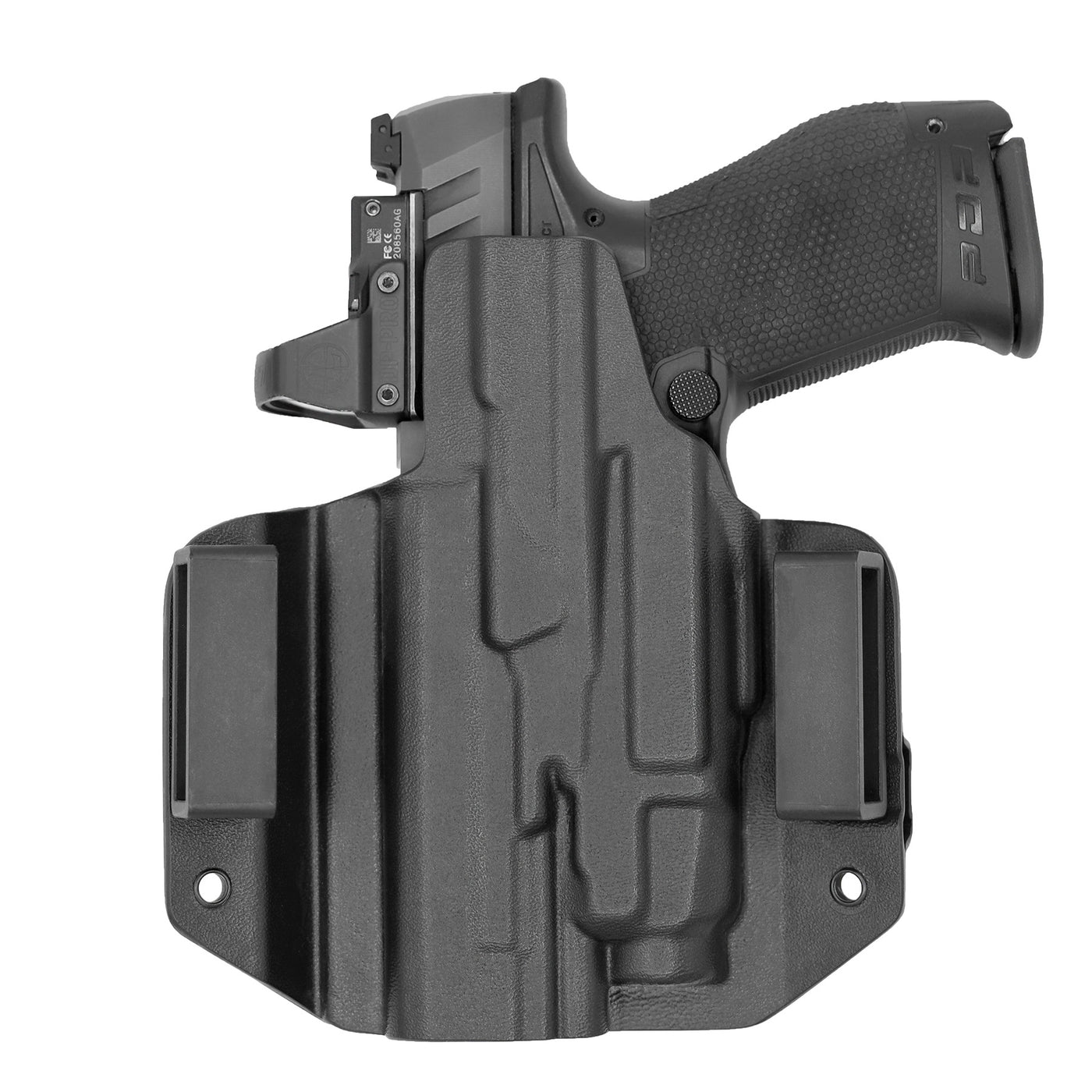 C&G Holsters Quickship OWB Tactical Walther PDP Streamlight TLR7/a in holstered position back view