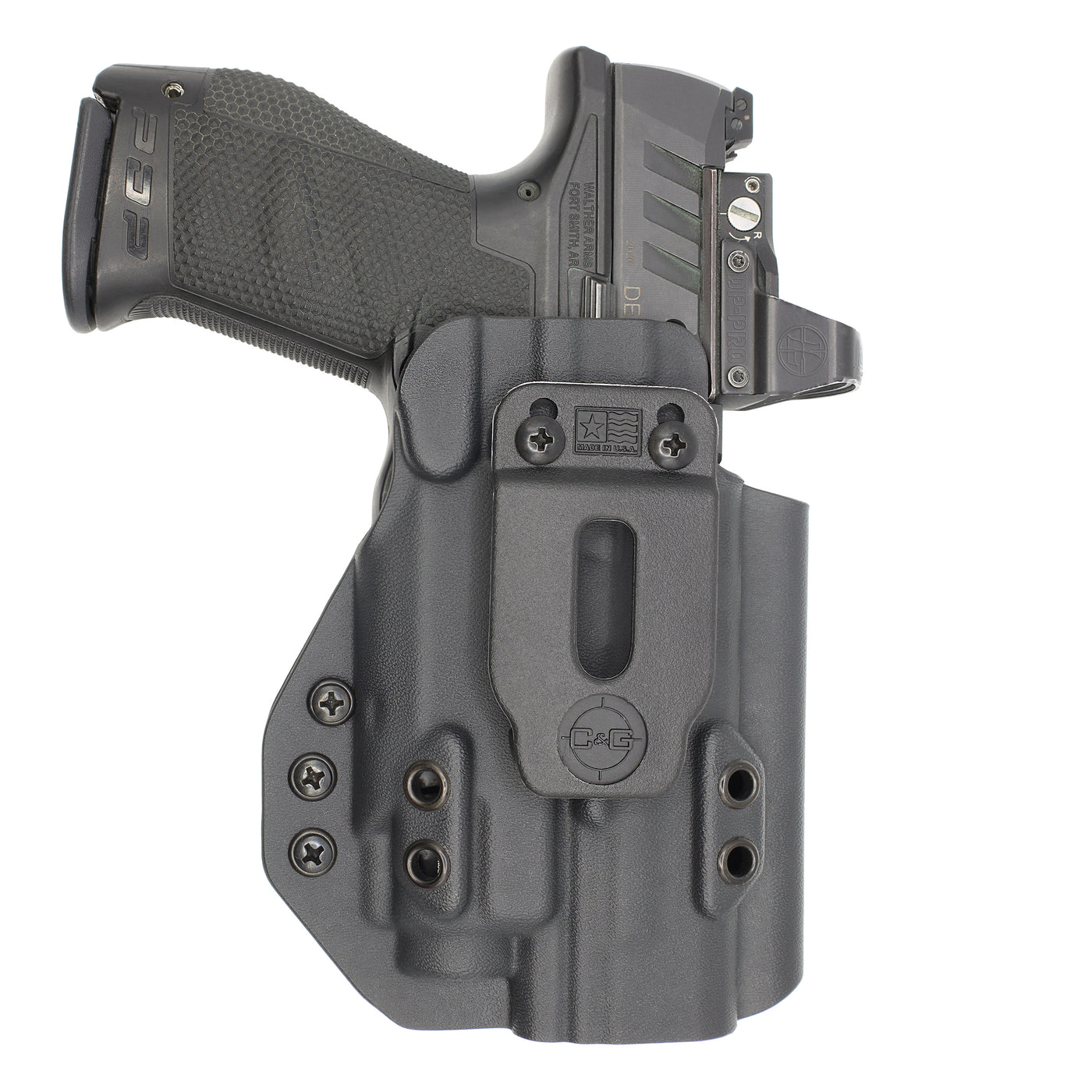 C&G Holsters quickship IWB Tactical CZ P07 streamlight TLR8 holstered