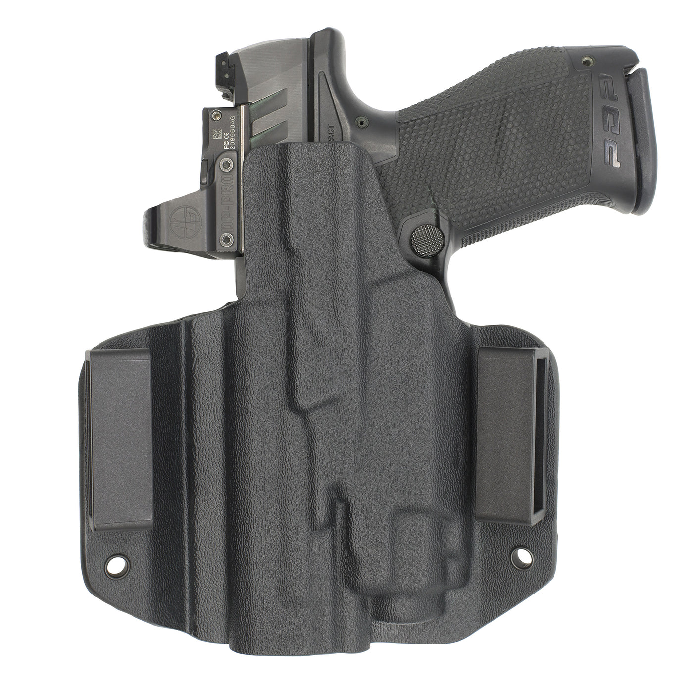 C&G Holsters custom OWB Tactical H&K VP9/sk streamlight TLR8 holstered back view