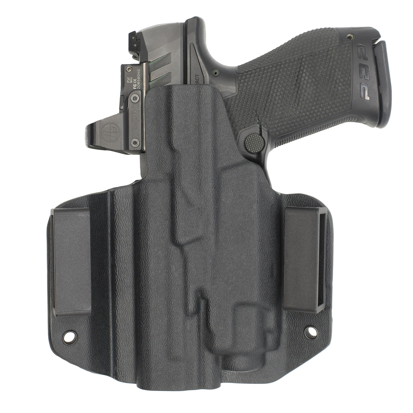 C&G Holsters custom OWB tactical M&P 9/40 streamlight TLR8 holstered back view