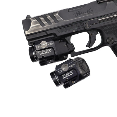 Walther PDP firearm with Streamlight TLR8 weapon light