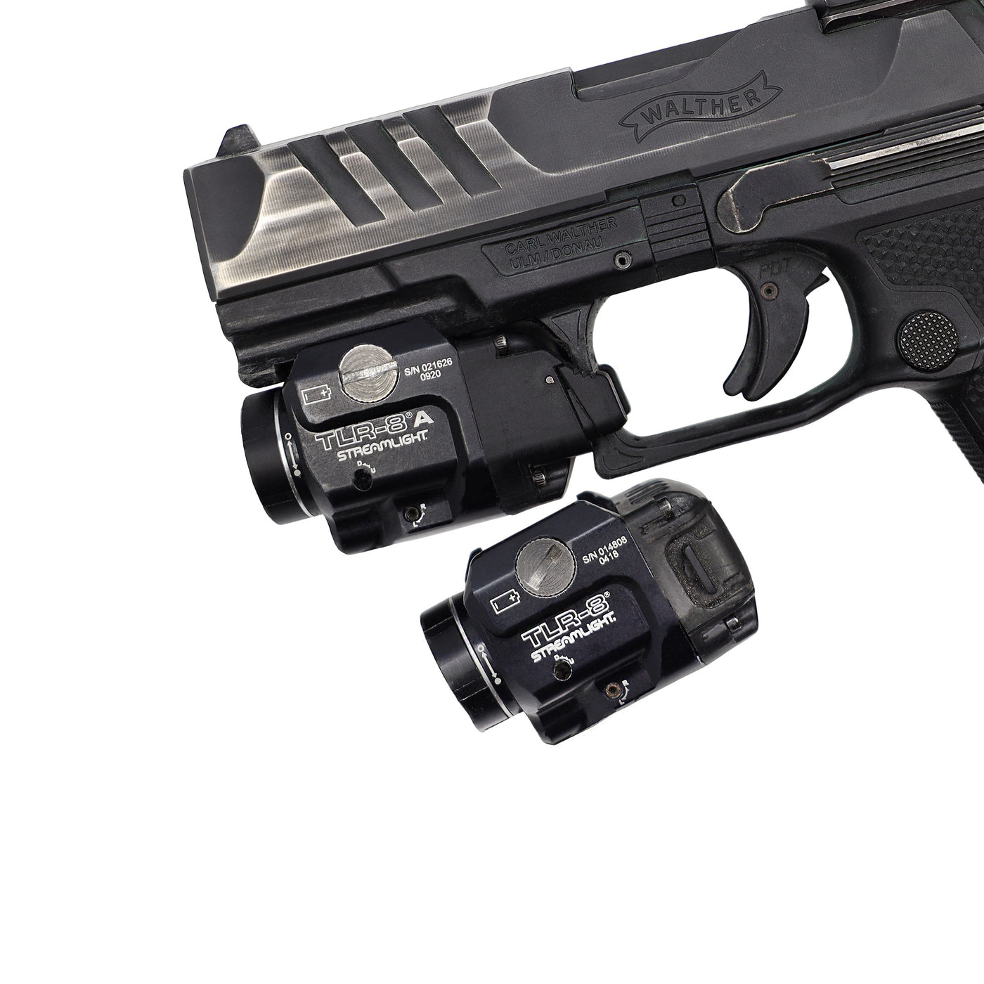 Walther PDP with streamlight TLR8 weapon light