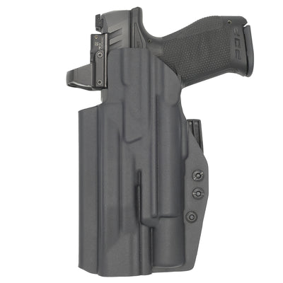 C&G Holsters quickship IWB Tactical ALPHA UPGRADE CZ P07/09 Surefire X300 in holstered position back view