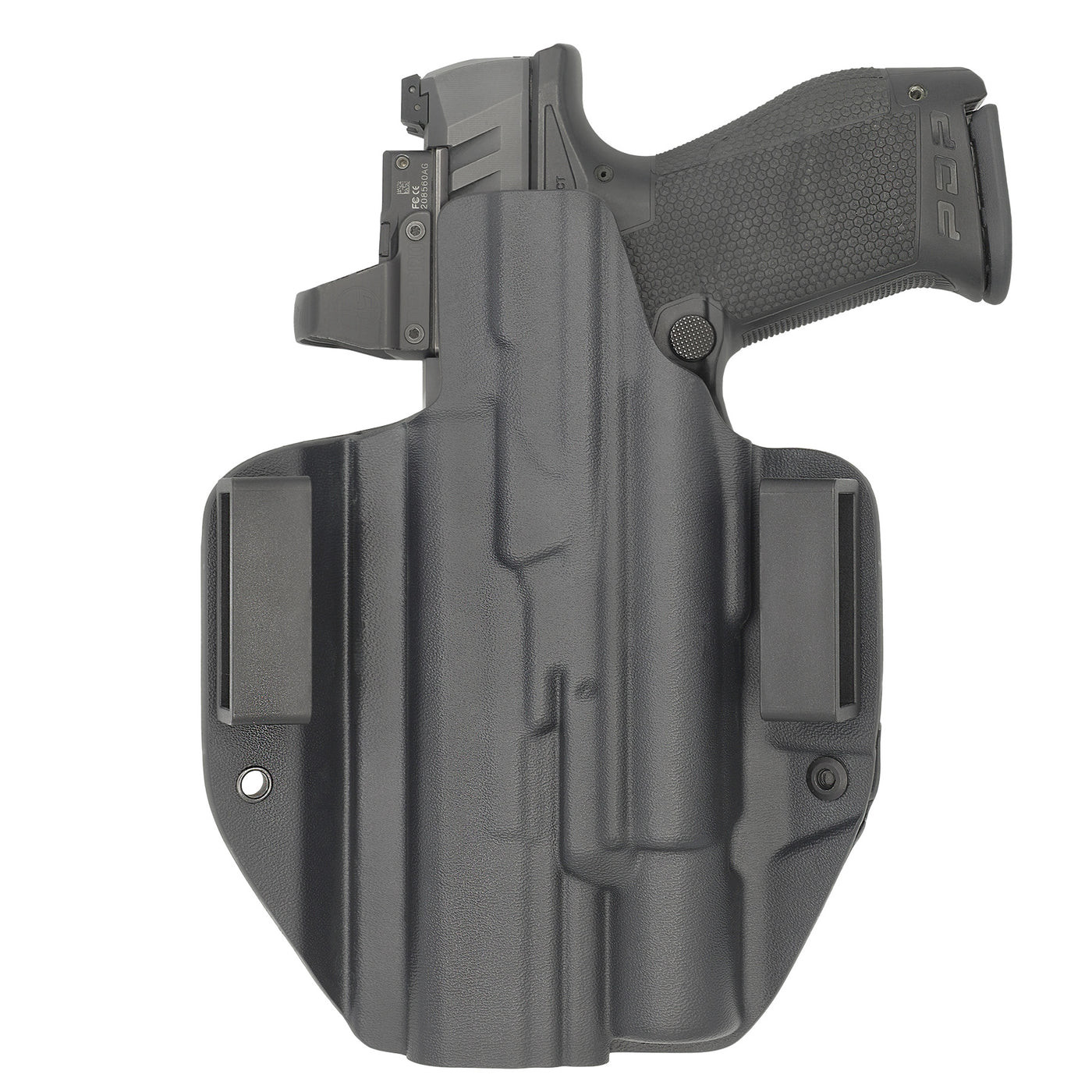 C&G holsters Quickship OWB Tactical FN 509 Surefire X300 in holstered position back view