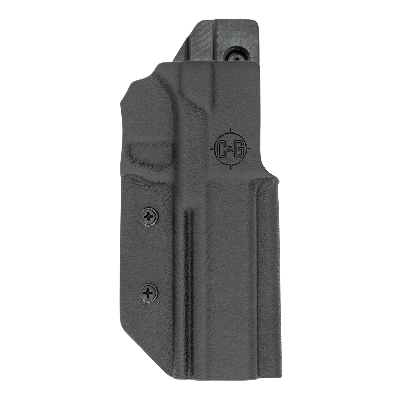 The custom C&G Holsters Competition Holster for the Polymer 80 PF9/40v2