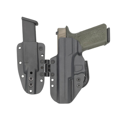 C&G Holsters Quickship AIWB covert MOD1 Poly80 c/v2 in holstered position back view