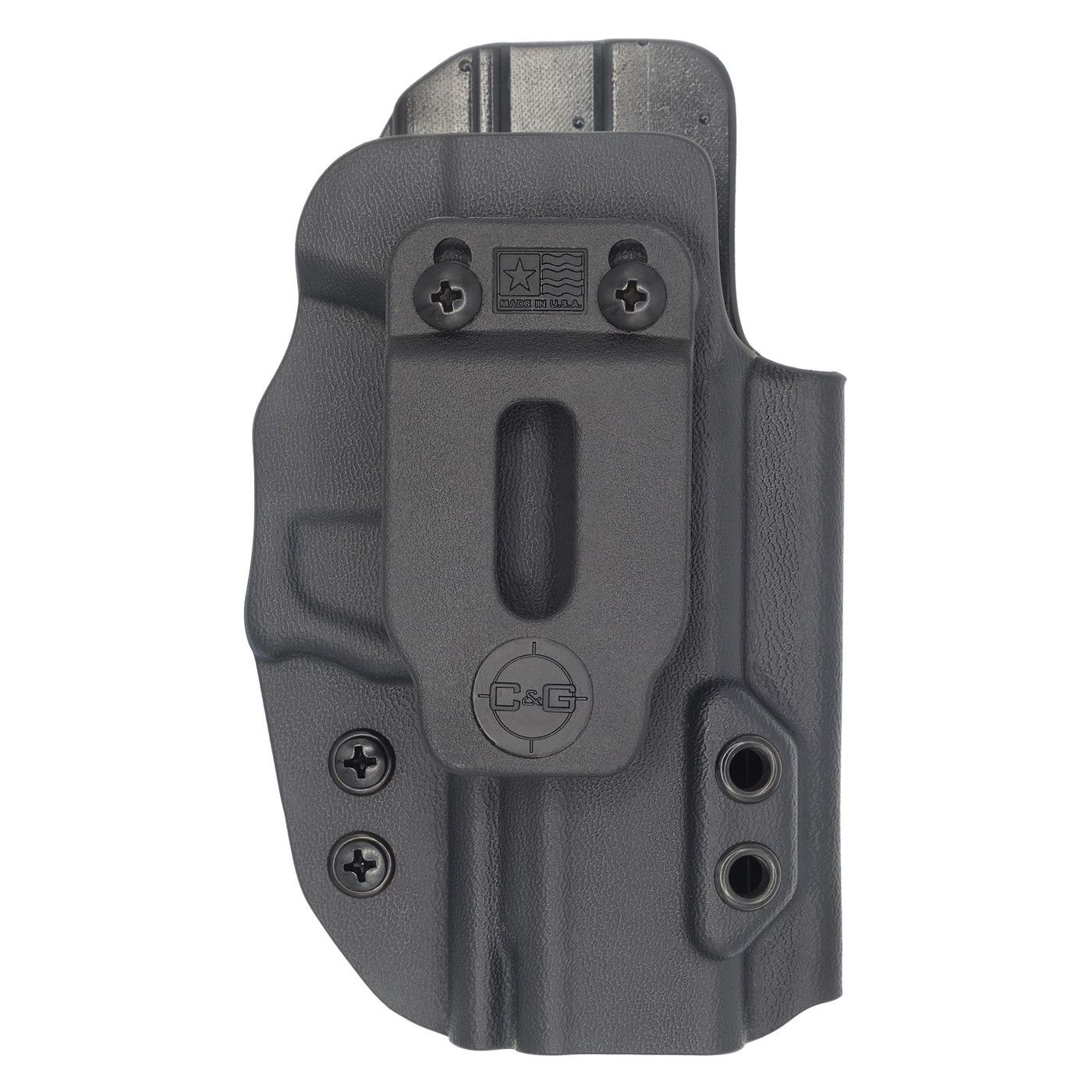 This is the custom C&G Holsters inside the waistband holster for the Poly80 PF940c.