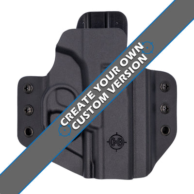 The custom C&G Holsters OWB Outside the waistband Holster for the Polymer80 Poly80 PF9/40c