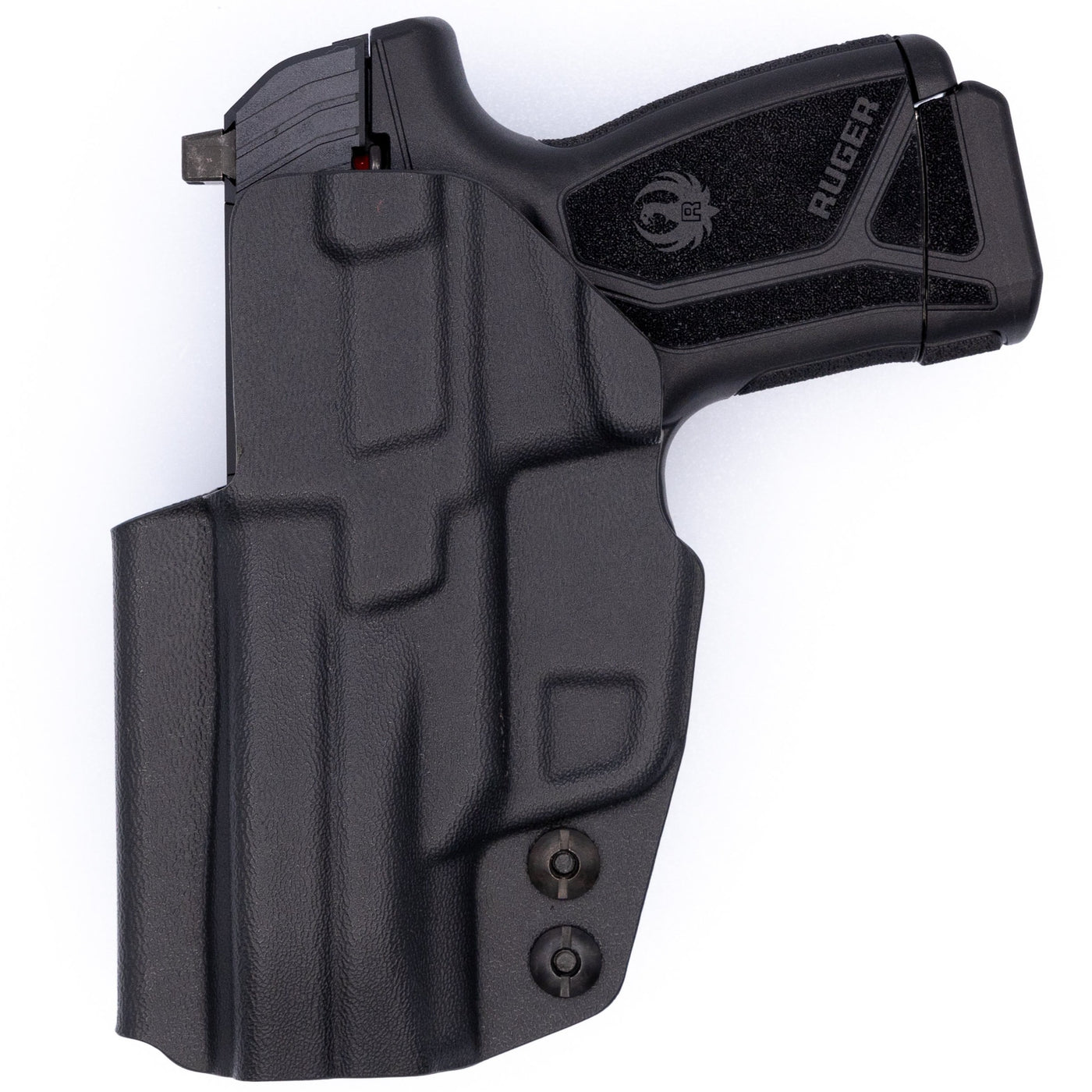 Shown is the custom C&G Holsters IWB inside the waistband Holster for the Ruger MAX9.