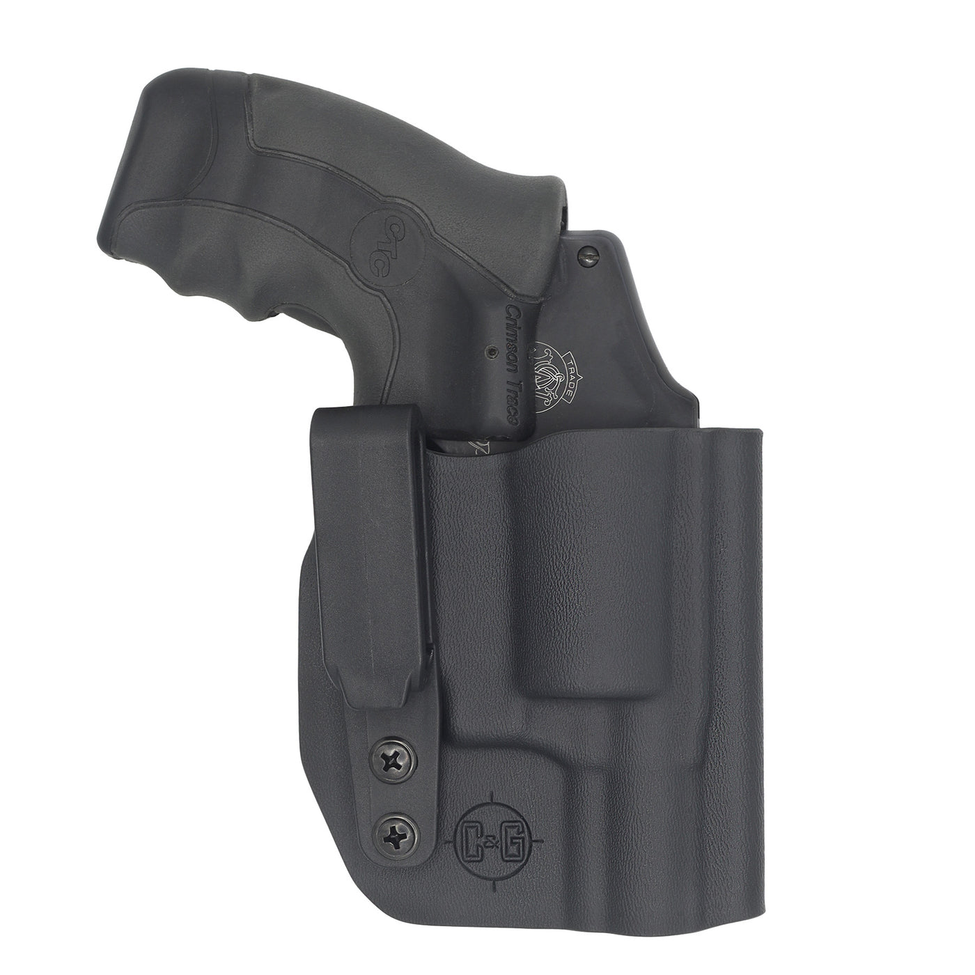 C&G Holsters custom IWB Covert S&W J-Frame in holstered position