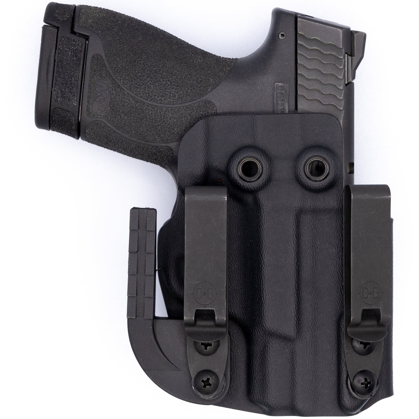 C&G Holsters custom Alpha IWB kydex holster for Smith & Wesson M&P Shield 9/40 in black