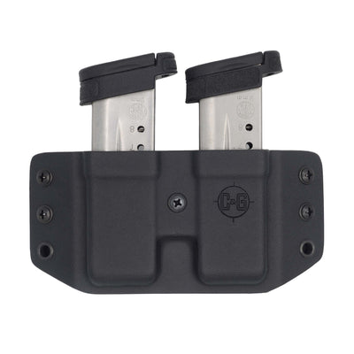 Shield 9/40 double flat magazine holder