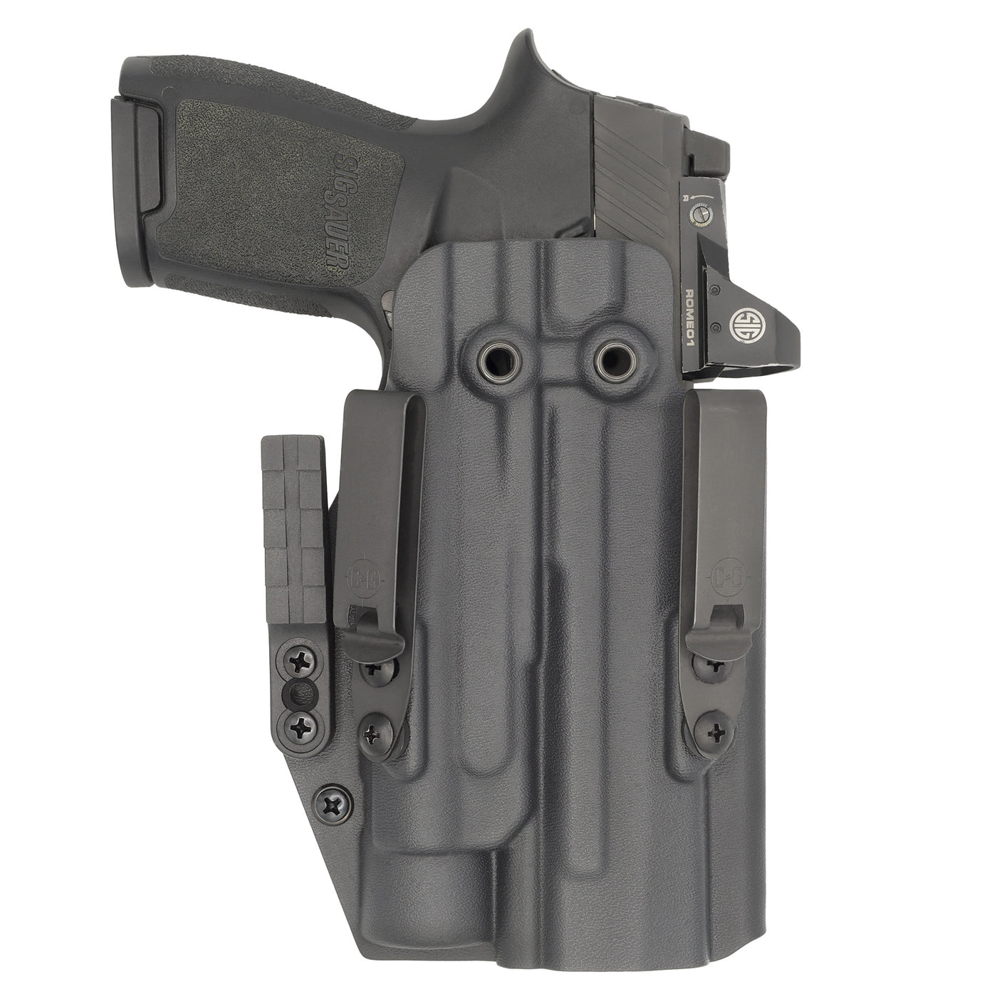 C&G Holsters quickship IWB Tactical ALPHA UPGRADE Springfield XD-M Elite Streamlight TLR1 in holstered position