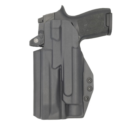 C&G Holsters quickship IWB Tactical H&K 45 Streamlight TLR1 in holstered position back view